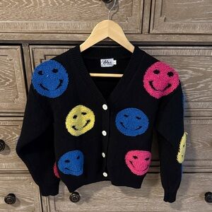 Lola and the boys happy emoji cardigan size 8
